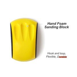 6" Sanding Mouse 2-PCS Hook and Loop Hand Sanding Block for Wood Furniture Restoration Home Arts Car