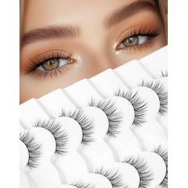 Onlyall Wispy Lashes Natural Flared False Eyelashes Fake Lashes DK28