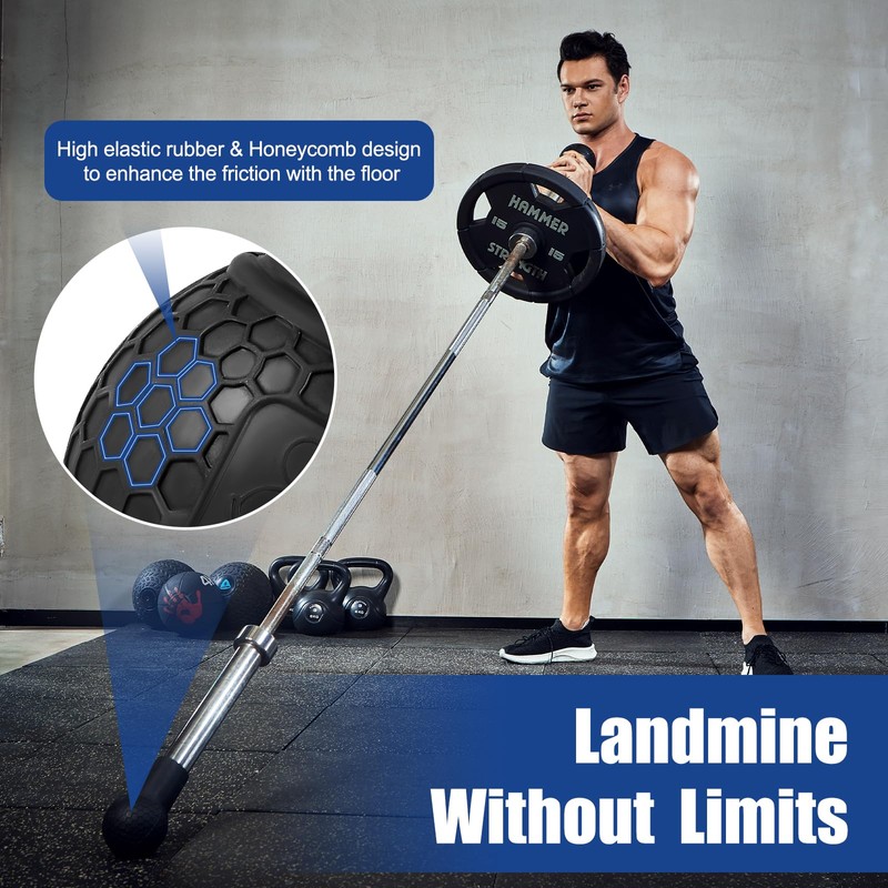 HXD-ERGO Landmine Attachment for Barbell, Barbell Accessories, Landmine Base Grips