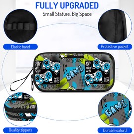 Fitvc Large Pencil Case for Boys,Gamer Boys Pencil Pouch for Kids Teens School,Large Capacity Pen Box Marker Organizer for School