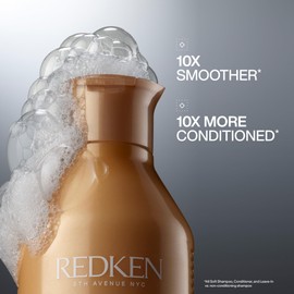Redken All Soft Shampoo - Moisturizes & Hydrates Dry, Brittle Hair, Gently Cleanses and Softens, With Argan Oil, Safe For Color-Treated Hair, 33.8 Fl Oz