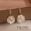 TALONIA Women's Swinging Earrings, Hypoallergenic Metallic Earrings, 925 Silver, Flowers,