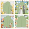 MODFUNS Sage Green Arch Cover 6&6.6&7.2ft Spandex Arch Backdrop Cover