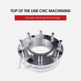 EZAccessory 2 Wheel Adapters 5x135 to 8x170 Fits Ford F150 97-03 Hub with 125mm Hub Centric Lip for Ford Super Duty Wheels