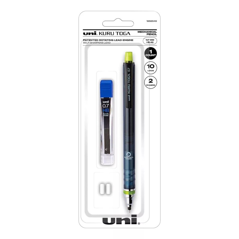 Kurutoga Lapiz Portaminas Uni-ball Kurutoga 0.7mm Hb#2 Repuestos