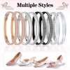 QuZCarious 4 Pairs Elastic High Heels Shoe Straps, Rhinestone Elastic