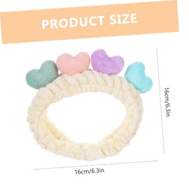 TOVINANNA 2pcs Love Heart Headbands for Women Hair Accessories for Makeup Lightweight and Hair Types Cute Wraps for Daily Wear and Special Occasions