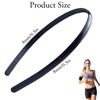 Pack of 4 Thin Plastic Headbands, Simple Plastic Headbands, Thin