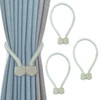 Nutabevr Pack of 4 Beige Strong Magnetic Curtain Tiebacks Curtains,