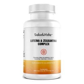 Lutena y Zeaxantina - Complejo con Vitaminas C y E, Zinc, Cobre y Zanahoria - 200 Cpsulas - SV - Suplemento que ayuda a mantener la Salud Visual      