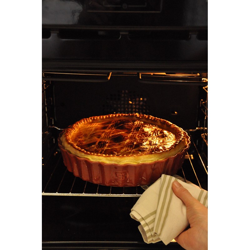 Emile Henry Deep Flan Dish, 1.2 Qt, Clay