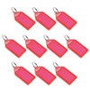 sourcing map Plastic Key Tags with Split Ring Keychain ID