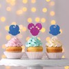 Ambishi 24pcs Glitter Boss Baby Cupcake Toppers, Twins Birthday/Baby Shower/Gender