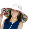 Packable Extra Large Brim Floppy Sun Hat Reversible UPF 50+