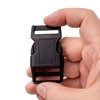 Your Day Mate Buckles Webbing in Black Hard Plastic, Push