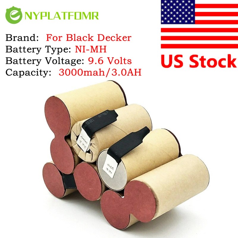 for Black Decker SOLDERING REQUIRED for Black Decker 9.6V Battery