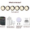 LED Puck Lights with Remote Battery Operated Under Cabinet Lighting