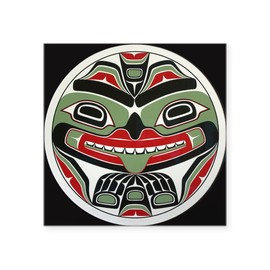 CafePress The Good Natured Bear Square Sticker 3 X 3 Square Bumper Sticker Car Decal