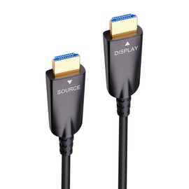 DTECH 75ft HDMI Cable with 1080p 60Hz 4K 30Hz HDMI Fiber Optic Technologies for Long Distance Connection(23m,black)