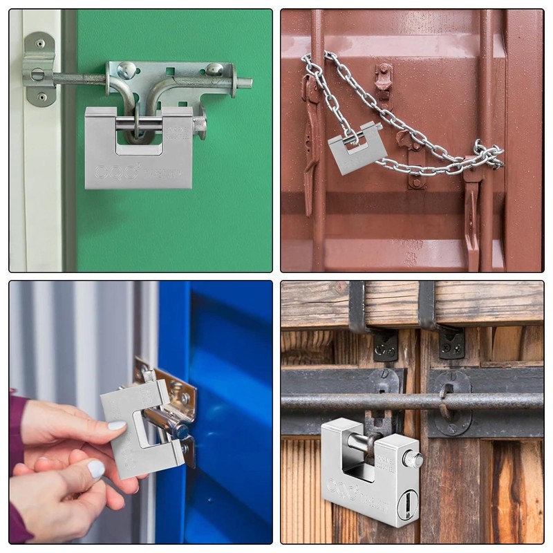 Youyijia 10 Keys Heavy Duty Padlock 9.4X7X2.9cm Warehouse Container Security