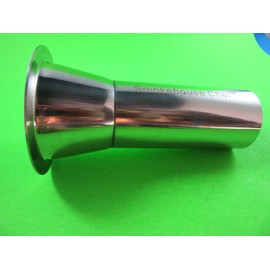 STAINLESS STEEL Smokehouse Chef Wide Mouth Tube for LEM Big Bite Meat Grinders (Size 32)