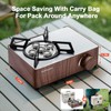 Odoland 7500BTU Camping Butane Stove with Compact Carry Case, CSA