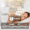 Caged Ceiling Fan with Light and Remote & App for