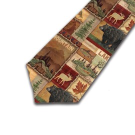 MAHENSHANGM Rustic Lodge Bear Moose Mountain Lake Long Table Runners Everyday Kitchen Table Runner for Dinner Parties Events Decor 13 X 70