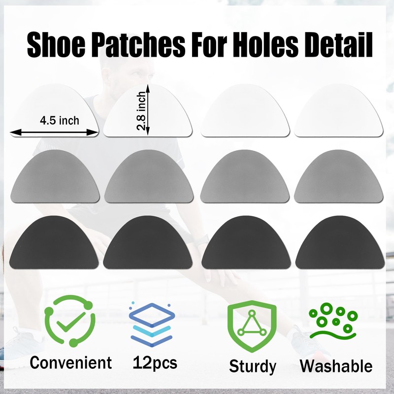 Aogigigio 12pcs Shoe Toe Protector for Crease - Shoe Patches