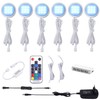 AIBOO RGB LED Cabinet Lighting Set of 6, 12 V