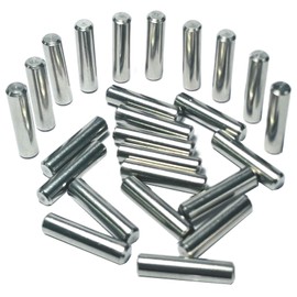 ZDingTech 25pcs 6mm x 25mm Dowel Pins Metal Dowel pins M6 6mm Shelf Pegs,Support Shelves,6mm x 25mm Metal Rod.304 Stainless Steel Wood Bunk Bed pegs