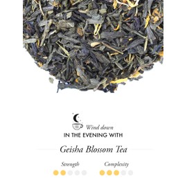 TWG Tea | Geisha Blossom Tea | Green Tea | Passionfruit & Marigold Petals | Haute Couture Tin, 100g | Gift Set