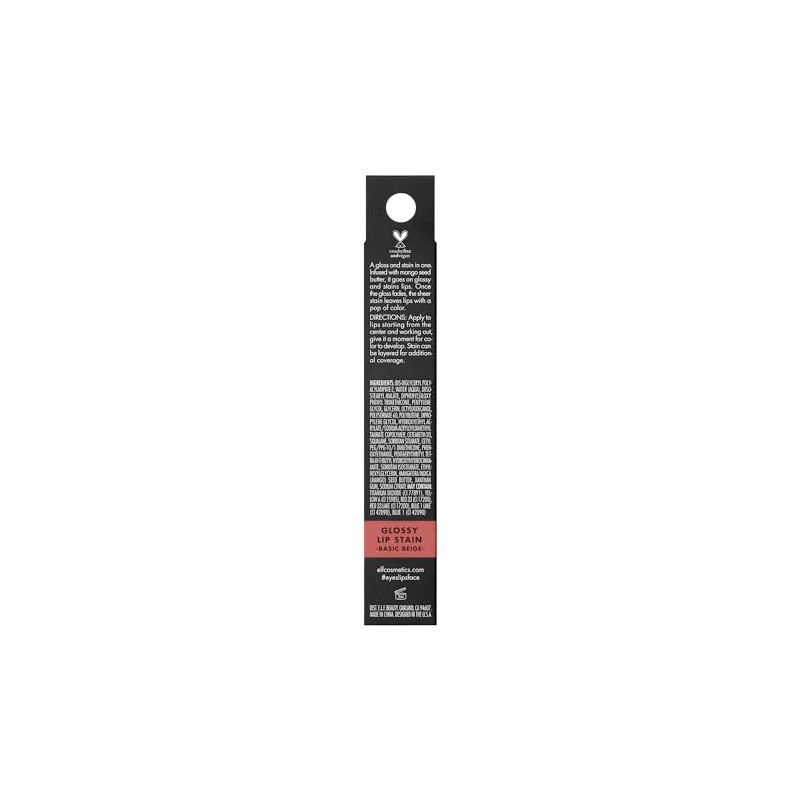 e.l.f. Glossy Lip Stain, Lightweight, Long-Lasting Lip Stain for a
