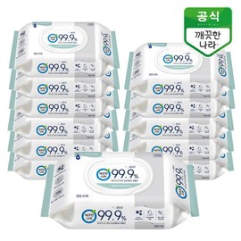 Clean Nara Clean Hand Disinfection Tissue Mild Cap Type 60 sheets 12 packs / 깨끗한나라  클린 손소독티슈 마일드 캡형 60매 12팩