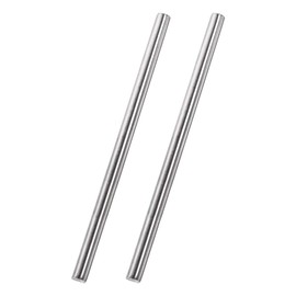 TA-VIGOR 2Pcs 8mm x 250mm Stainless Steel Round Rods, Metal Solid Round Shaft Rods Lathe Bar Stock for DIY Crafts Car Helicopter Airplane Model