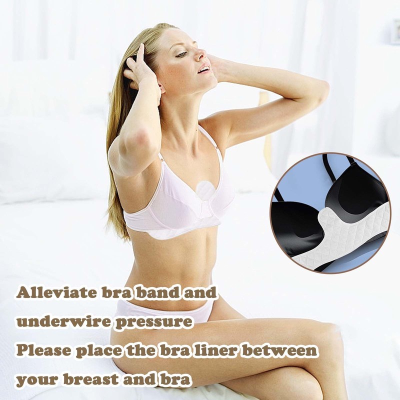 Syylqyr 6PCS Under Bra Sweat Liners, Bra Liners for Sweat