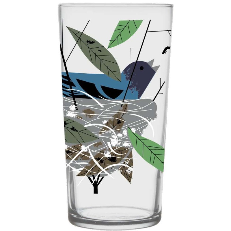 Charley Harper Bird Glasses III (Set of 4)