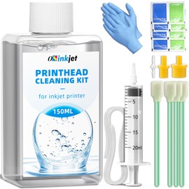 Osinkjet Printhead Cleaning Kit, 150ml Best Printer Cleaning Kit for Epson Printer Nozzle Cleaning, Print Head Cleaning Kit for HP Printer Head, Printer Cleaner Solution for Canon Inkjet Printers