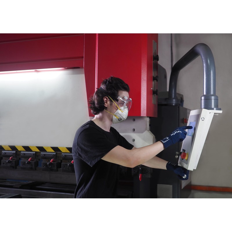 Ansell HyFlex 11-819 Thin Work Gloves, Non-Slip Nitrile Coating, Electrostatic