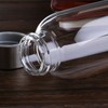 Encheng Glass Water Bottles,16oz Glass Drinking Bottle With Leakproof Stainless