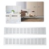 2 Pcs Air Vent Ventilation Grille Aluminium Alloy Rectangular Vent
