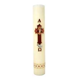 mrcjsales - Easter Regular Candle 12" - 1/2 Kilo. Divine Jesus Christ Symbol.