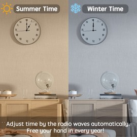 WinTaim Atomic Clock Movement with 4-inch Clock Hands, 43/64 inches (17mm) Axis Length WWVB Radio Electric Controlled Clock, Auto Adjust Winter and Summer time