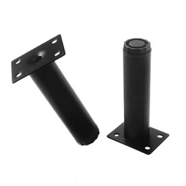 4 inch Adjustable Metal Furniture Legs, 8 Pack Cabinet Legs Extenders DIY Furniture Replacement feet for Cupboard Sofa Desk TV Stand