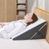 Touchutopia Gel Memory Foam Wedge Pillow w/Removable Cover & Sleep