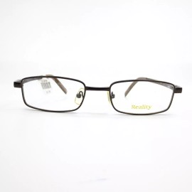 Reality R 3815 MBR Kids Eyeglasses Frames Brown Rectangular Full Rim 46-18-138