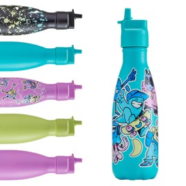 Chilly's Kids Original Bottles - 90% Stainless Steel - BPA-Free, Double Walled Vacuum Insulated Bottle - For Cold and Hot Drinks - 350ml - Stickers