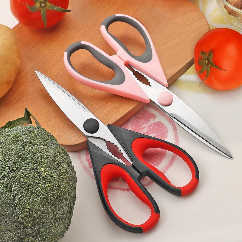 Vutyvve Kitchen Scissors, 2 Removable Kitchen Scissors, Stainless Steel Blades,
