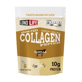 LonoLife - Vanilla Flavored Collagen Peptides with 10g Protein, Paleo and Keto Friendly, 8-Ounce Container - Packaging May Vary
