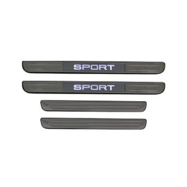 OMAC Door Sill Scuff Illuminated for VW Tiguan 2018-2024 Sport S.Steel Dark 4Pcs
